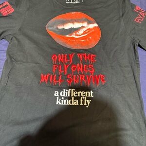 Black and Red Graphic Tee